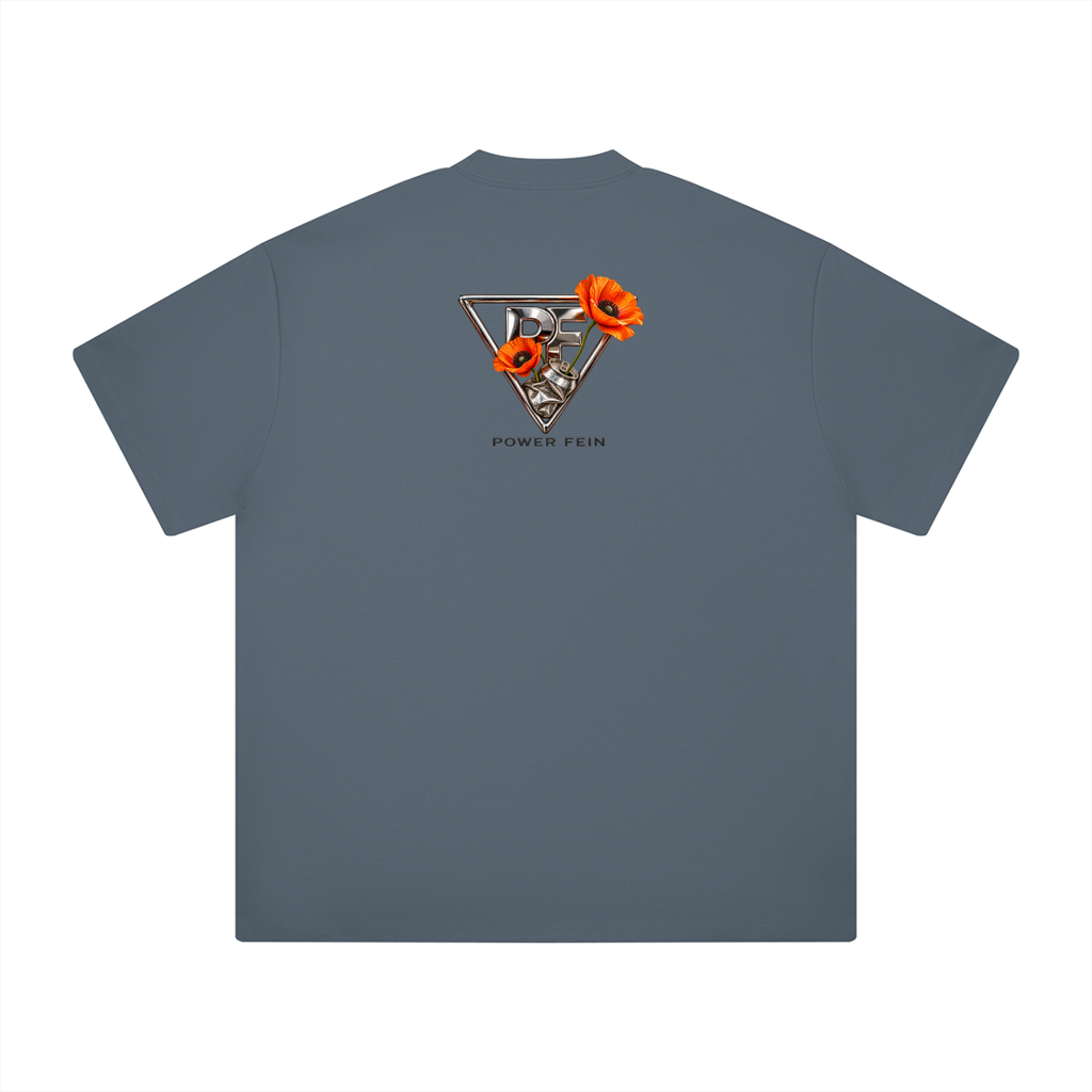 Crushed can + flowers: POWER FEIN Oddly Familiar Still Growing Tee