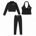 POWER FEIN Athletics Women’s 3-Piece Essential Set — Black