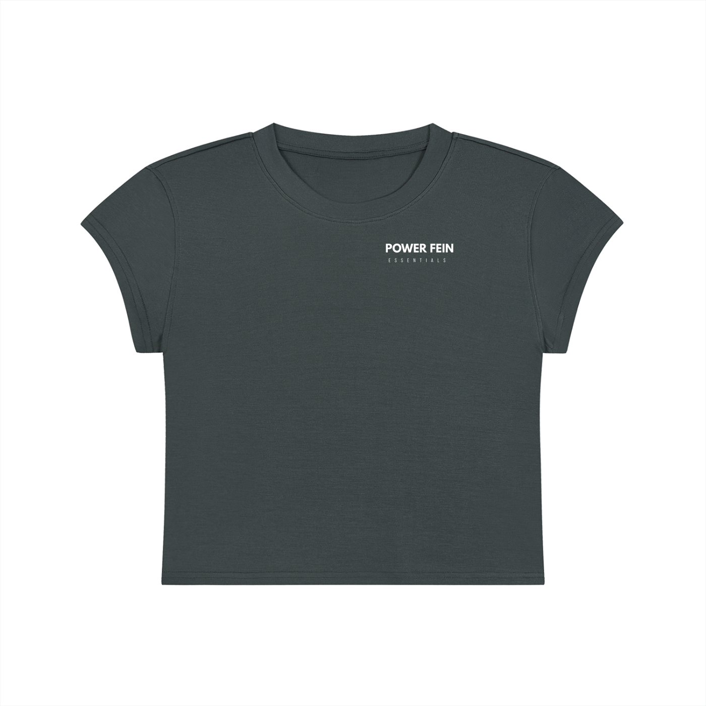POWER FEIN Essential Women’s Slim-Fit Cropped T-Shirt