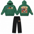 POWER FEIN Cut From the Same Cloth Hoodie + Sweatpants Set – Green & Black
