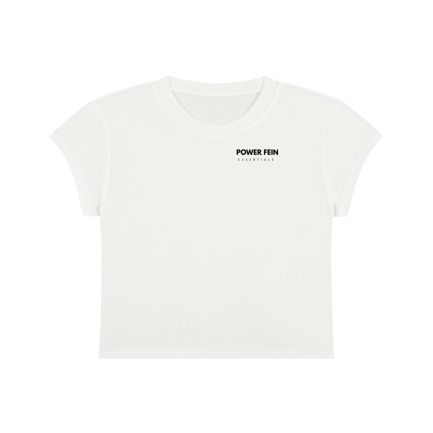 POWER FEIN Essential Women’s Slim-Fit Cropped T-Shirt