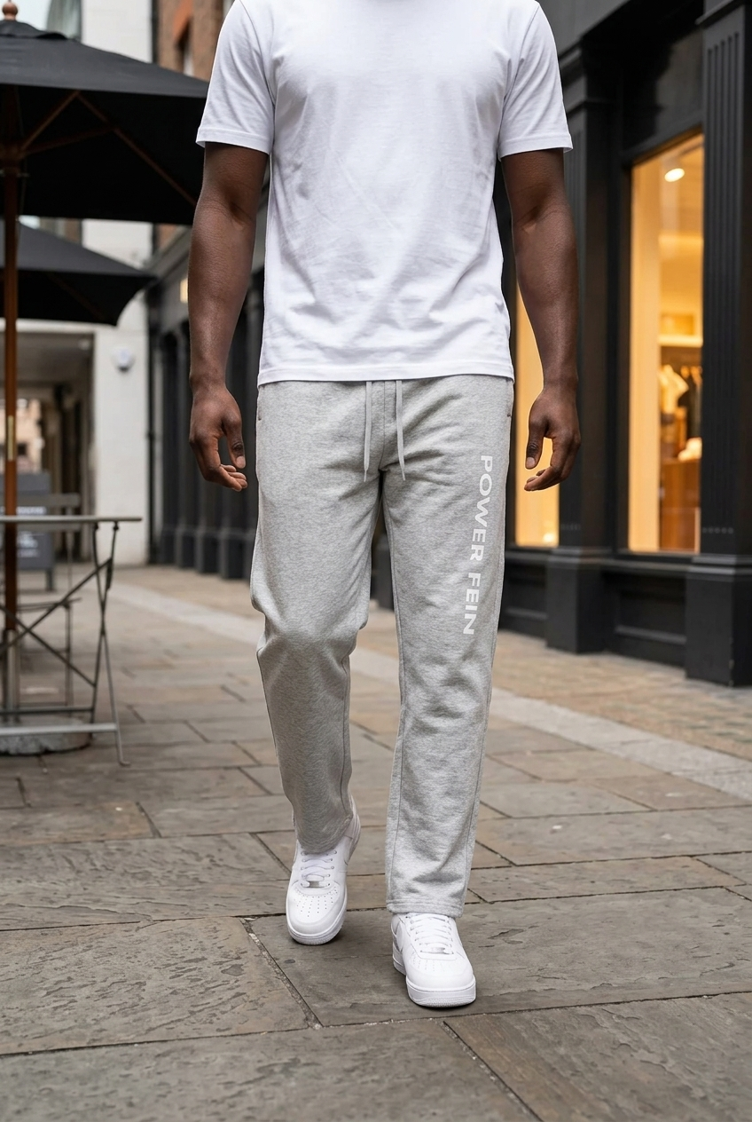 POWER FEIN Essential Straight-Leg Sweatpants