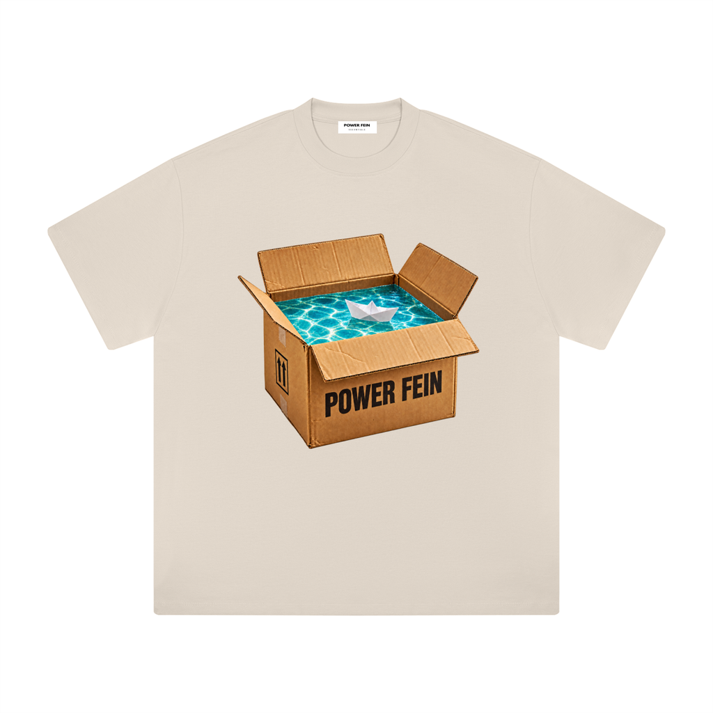 Ocean inside box: POWER FEIN Oddly Familiar Out the Box Tee