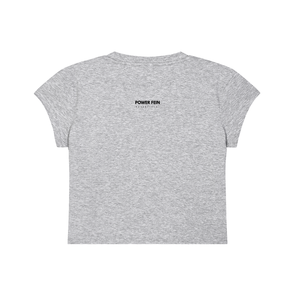 POWER FEIN Essential Women’s Slim-Fit Cropped T-Shirt
