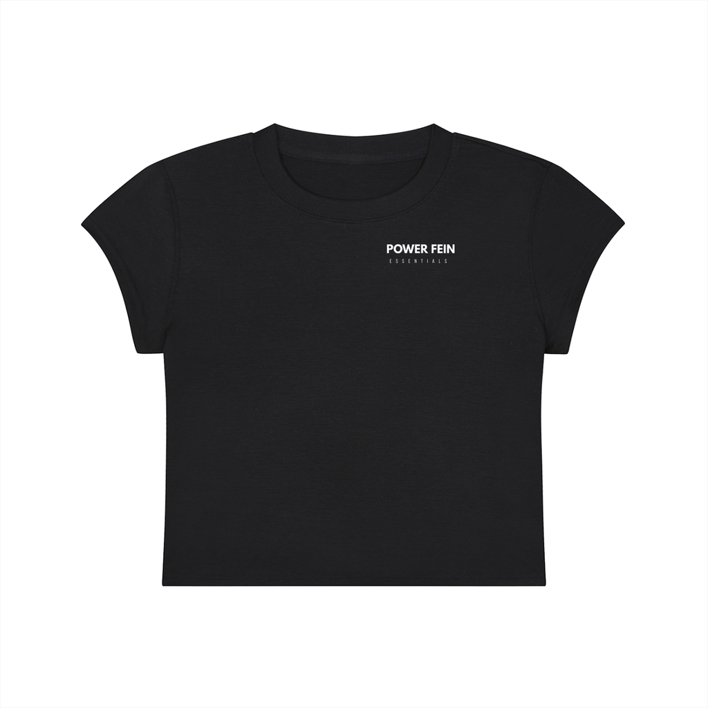 POWER FEIN Essential Women’s Slim-Fit Cropped T-Shirt