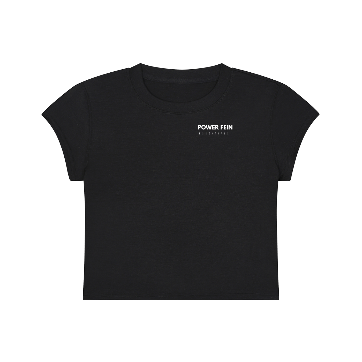 POWER FEIN Essential Women’s Slim-Fit Cropped T-Shirt