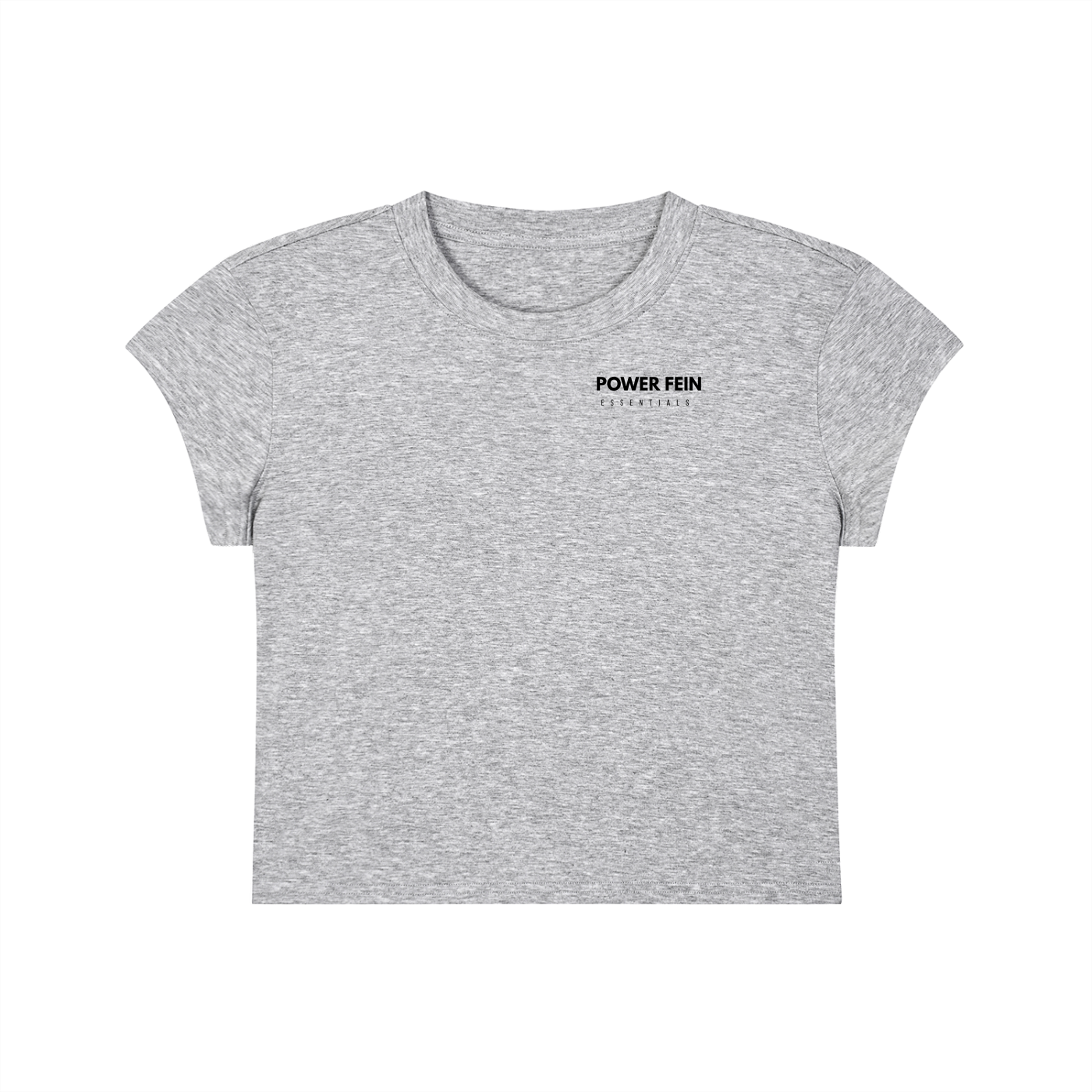 POWER FEIN Essential Women’s Slim-Fit Cropped T-Shirt