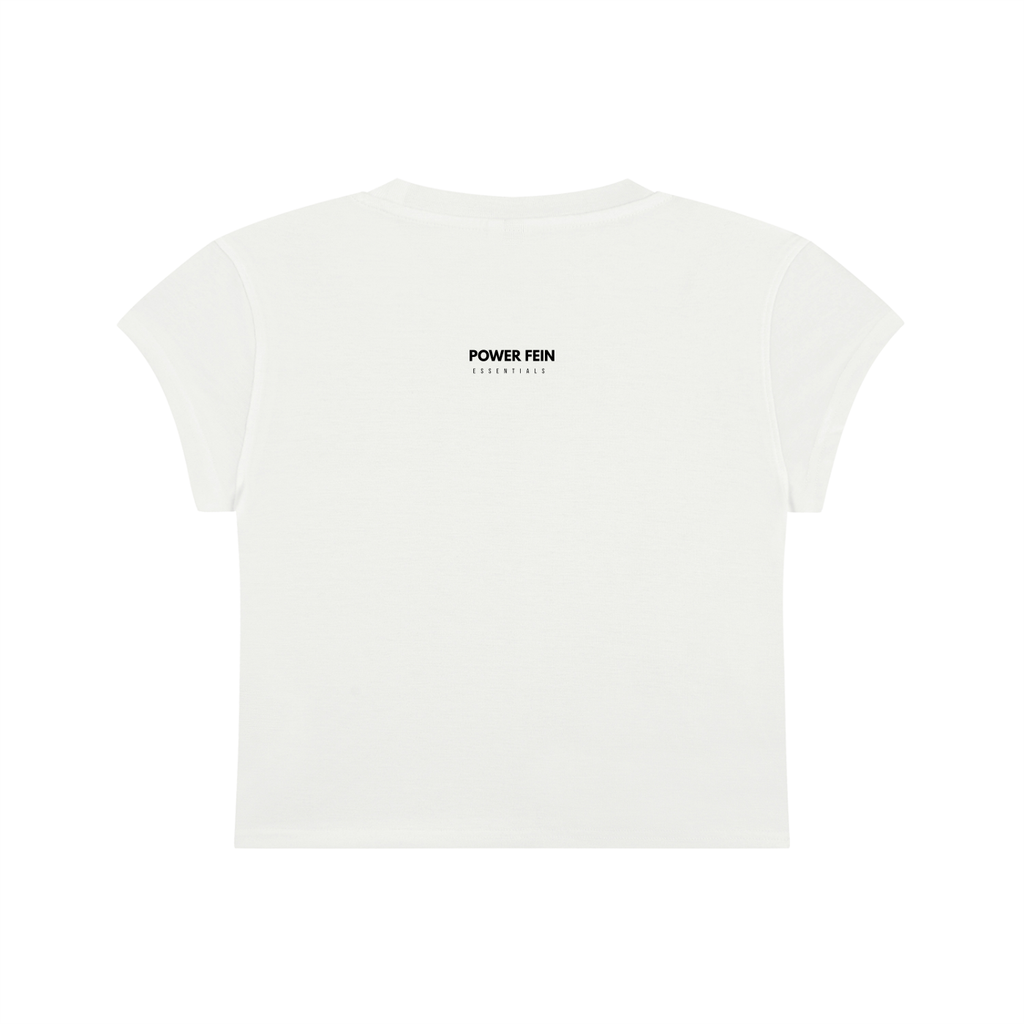 POWER FEIN Essential Women’s Slim-Fit Cropped T-Shirt