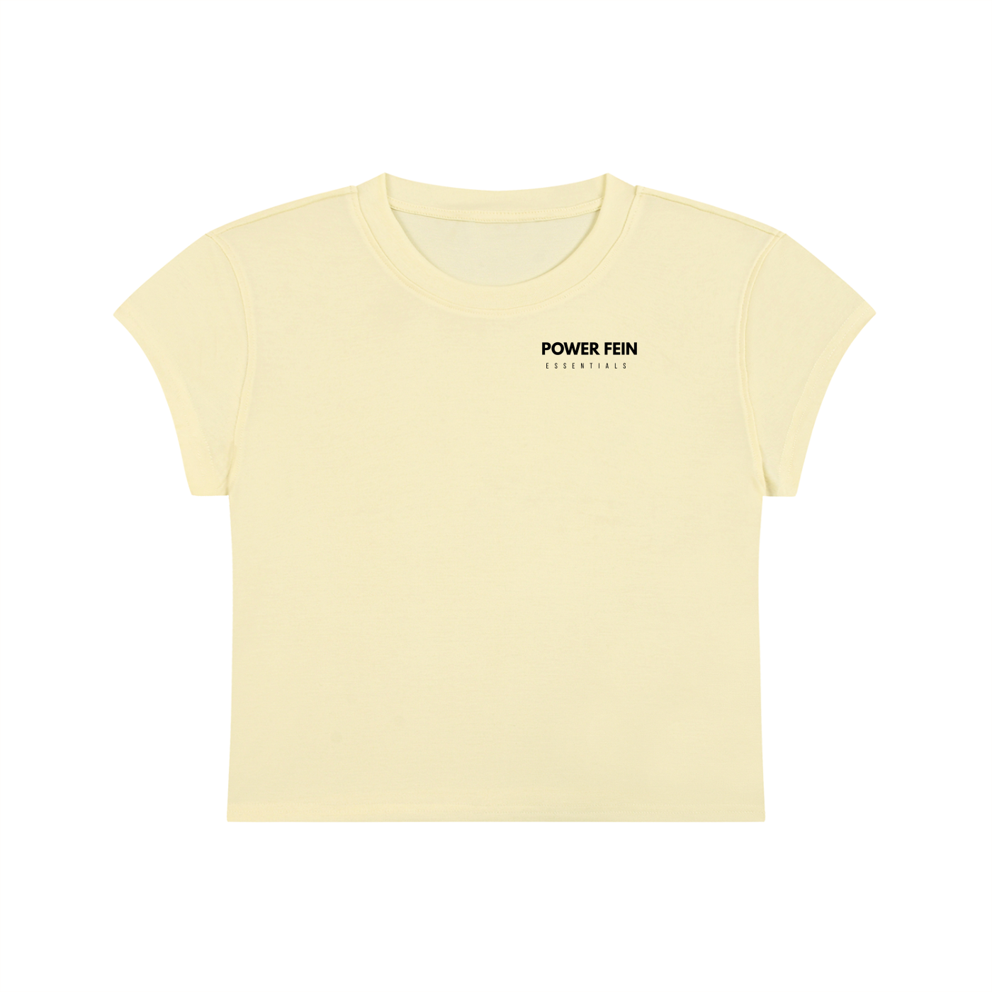 POWER FEIN Essential Women’s Slim-Fit Cropped T-Shirt