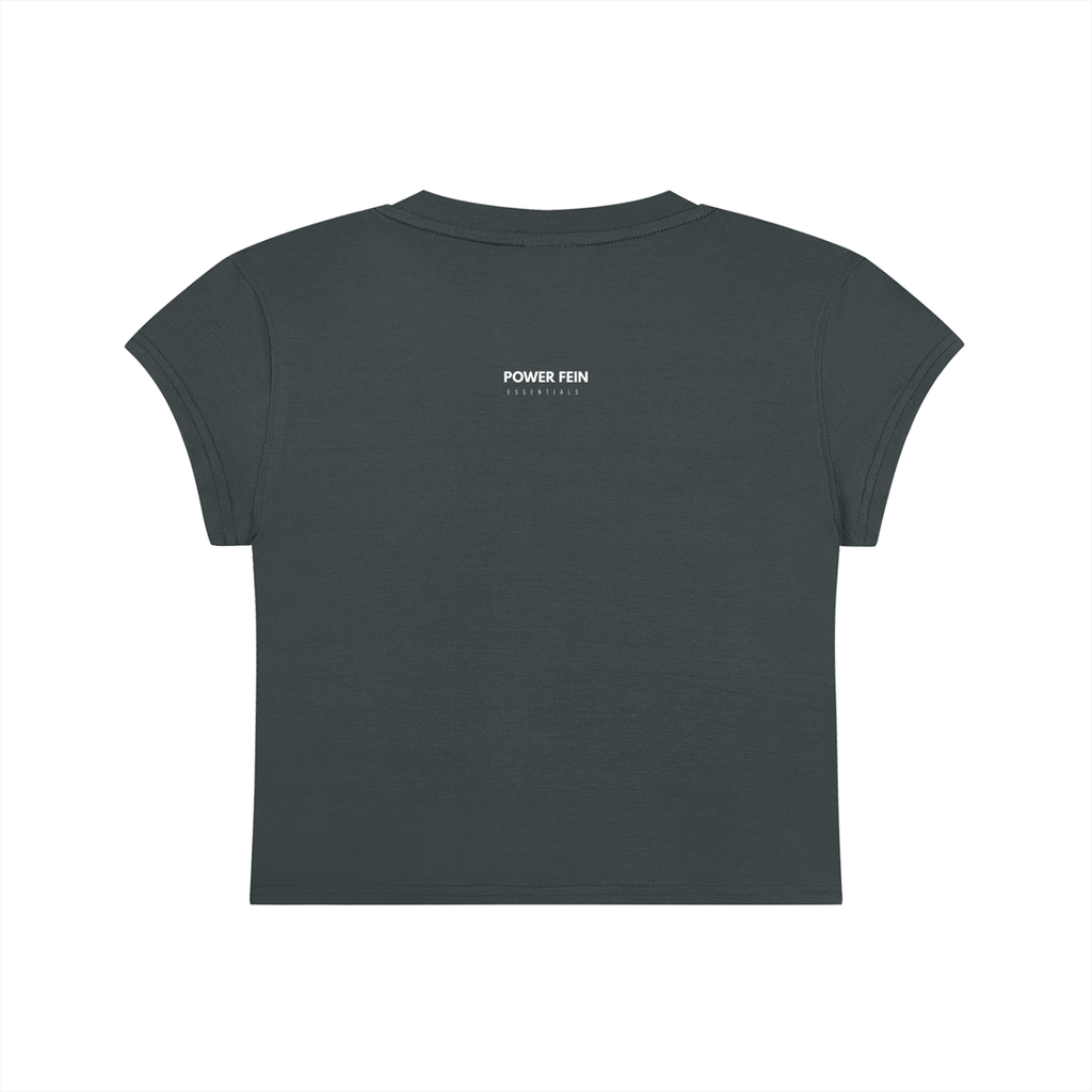 POWER FEIN Essential Women’s Slim-Fit Cropped T-Shirt