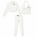 POWER FEIN Athletics Women’s 3-Piece Essential Set — white
