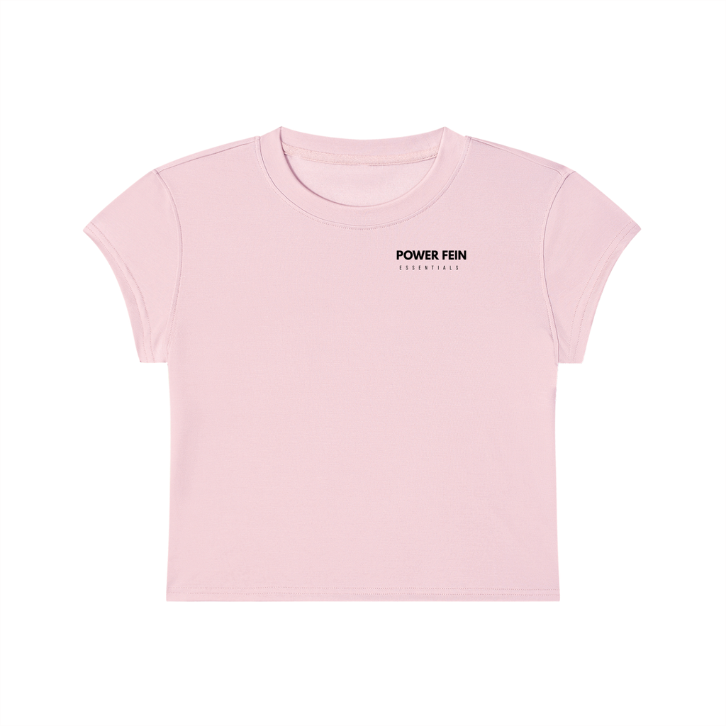 POWER FEIN Essential Women’s Slim-Fit Cropped T-Shirt