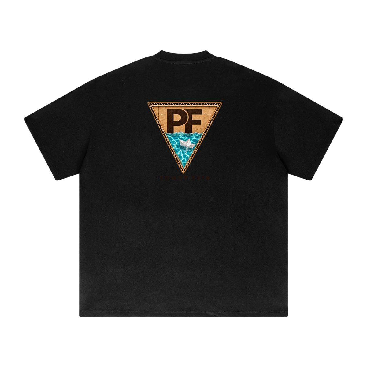 Ocean inside box: POWER FEIN Oddly Familiar Out the Box Tee