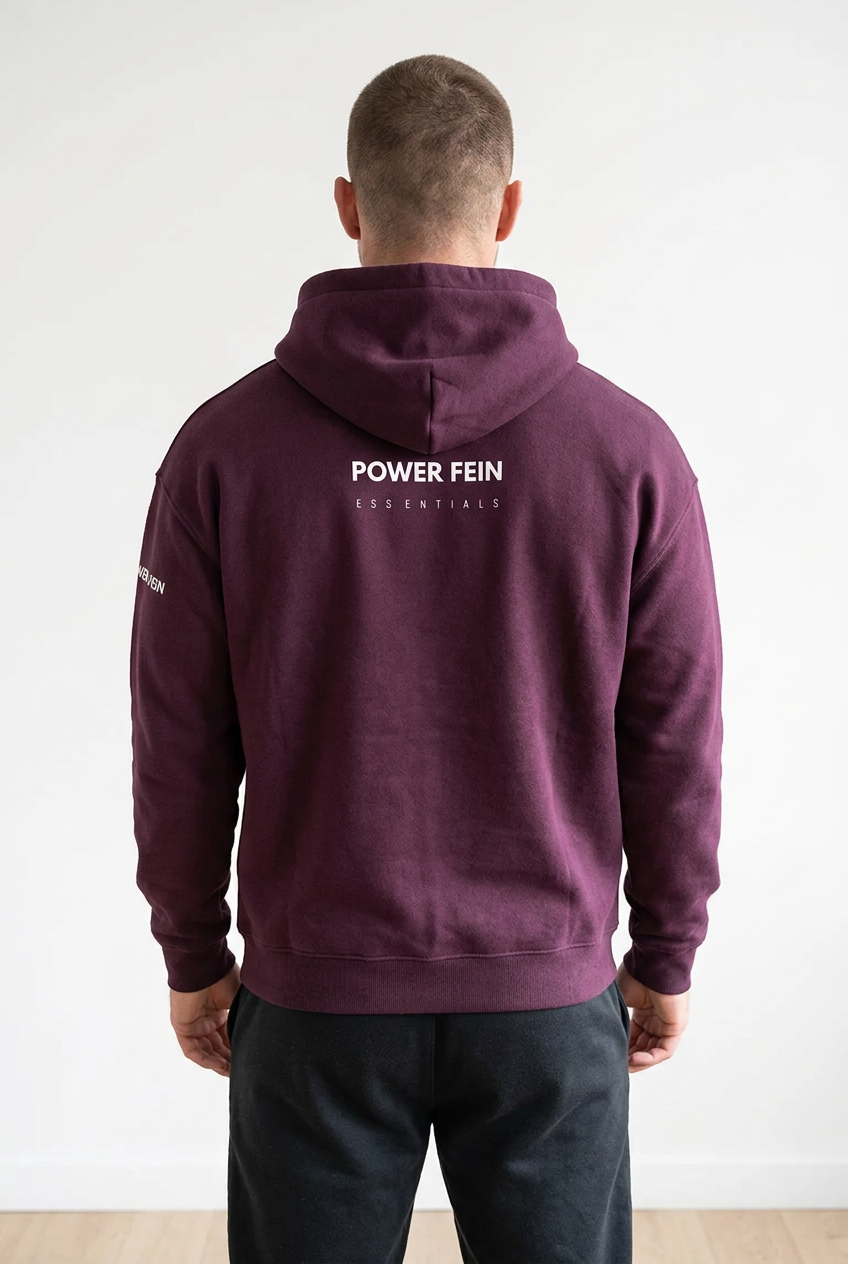 POWER FEIN Essential Oversized Fleece Hoodie